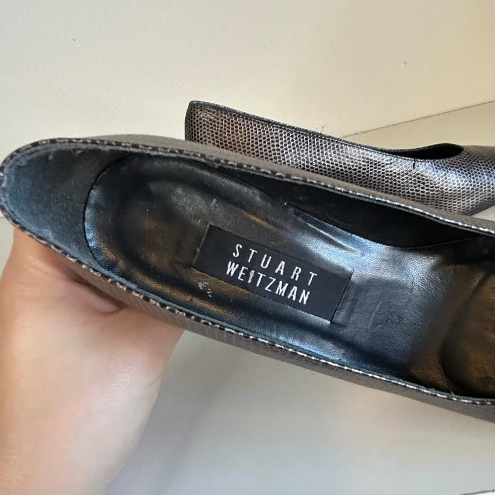 Vintage Metallic Stuart Weitzman Heels